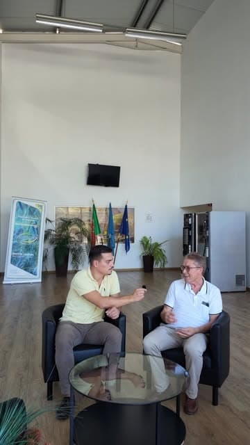 Ramiro durante a entrevista com a equipa Medisigma