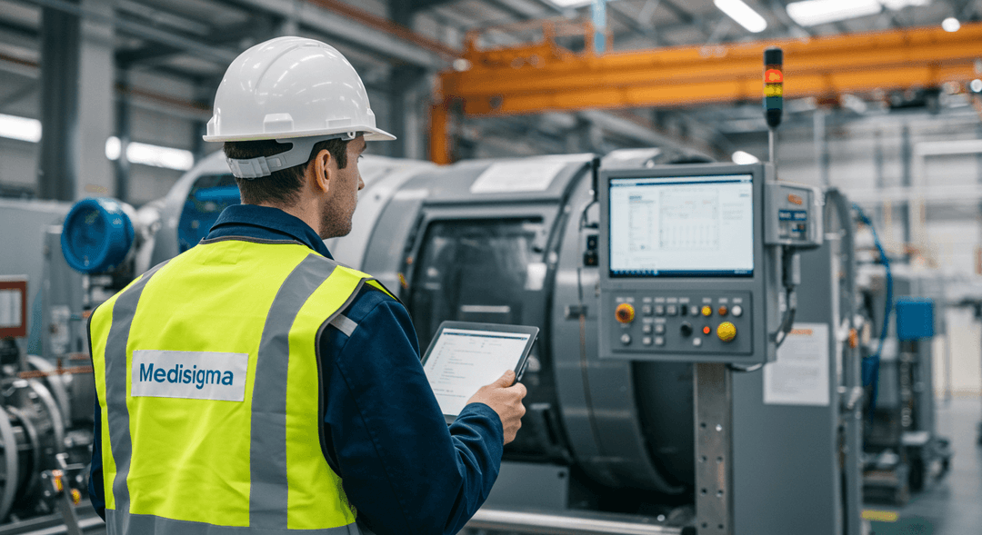 Técnico de segurança no trabalho realizando inspeção